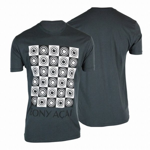 画像2: Bony Acai Tシャツ Checkered ダークグレイ (2)