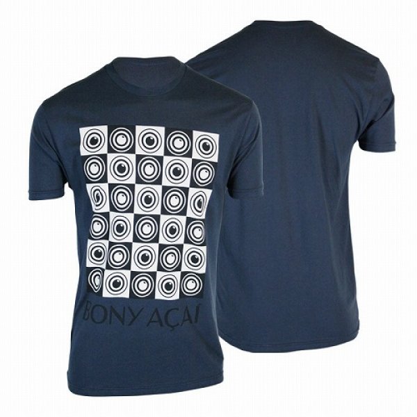 画像2: Bony Acai Tシャツ Checkered インディゴ (2)