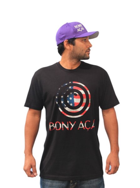 画像1: Bony Acai Tシャツ　USA　黒 (1)