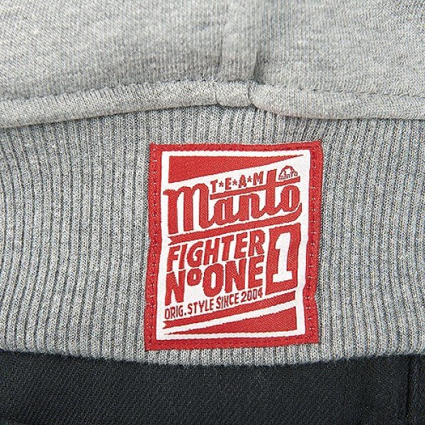 画像3: MANTO　フードパーカー　FIGHTER　グレー (3)