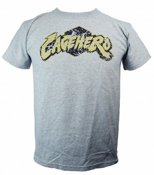 画像1: Cage Hero　KIDS Tシャツ　CageHero　グレー (1)