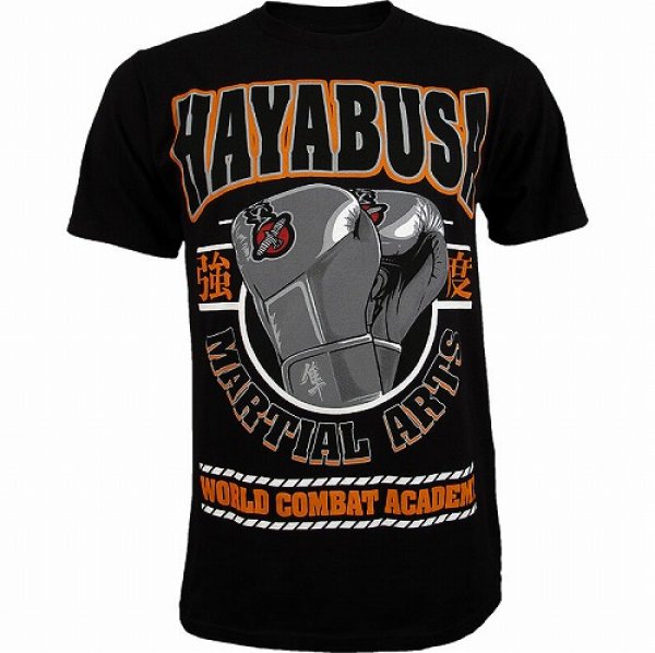 画像1: Hayabusa　Tシャツ　Academy　黒 (1)