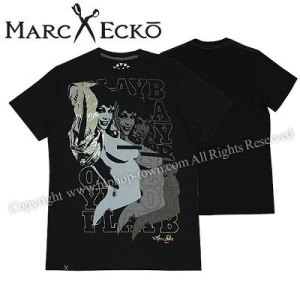 画像1: MARC　ECKO　PLAY BOY　Tシャツ　MORE　THE　MERRIER　黒 (1)