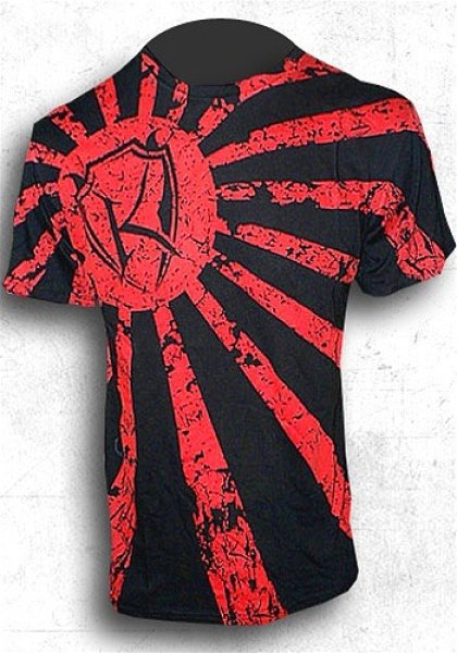 画像1: Kimurawear　Tシャツ　Rising Sun 黒 (1)