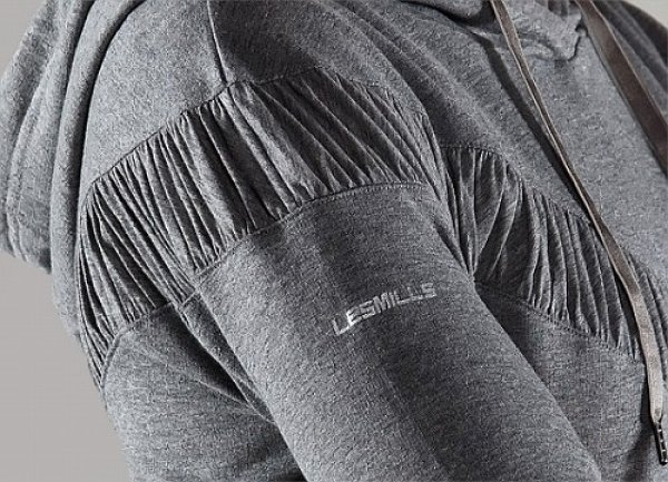 画像3: Les Mills パーカー Pull Over Hoodie Lady's グレー (3)