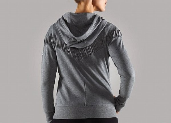 画像2: Les Mills パーカー Pull Over Hoodie Lady's グレー (2)