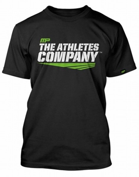 画像1: Muscle Pharm　Tシャツ　Athlete's Company　黒 (1)