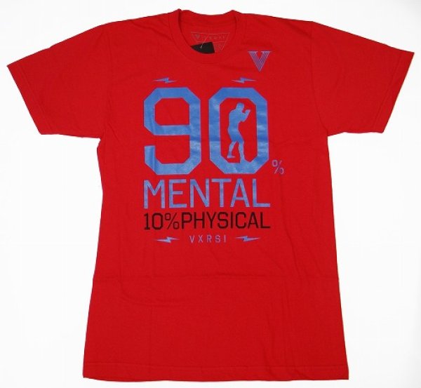 画像1: VXRSI　Tシャツ　90%Mental　赤 (1)