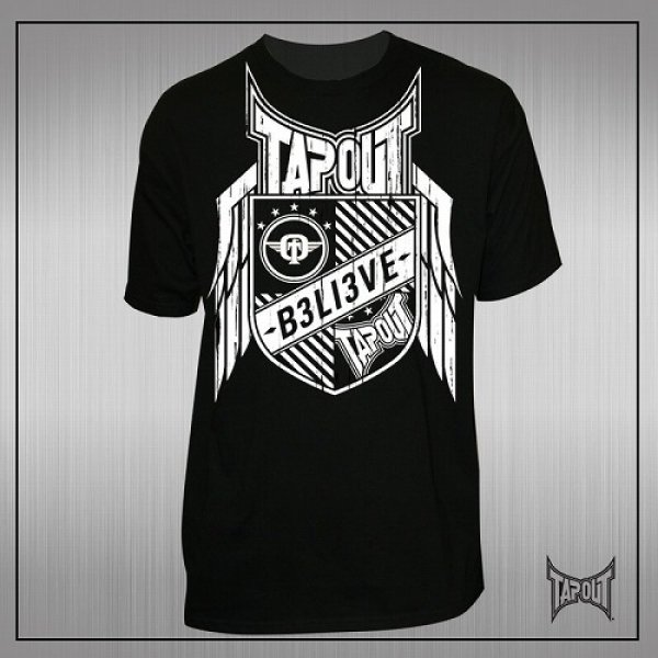 画像1: TAPOUT　Tシャツ Defender 黒/白 (1)