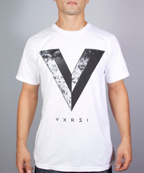 画像1: VXRSI　Tシャツ　Stone V　白 (1)