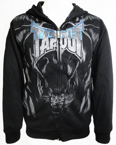 画像1: TAPOUT　キッズボーイズ ジップパーカー Rabid 黒 (1)