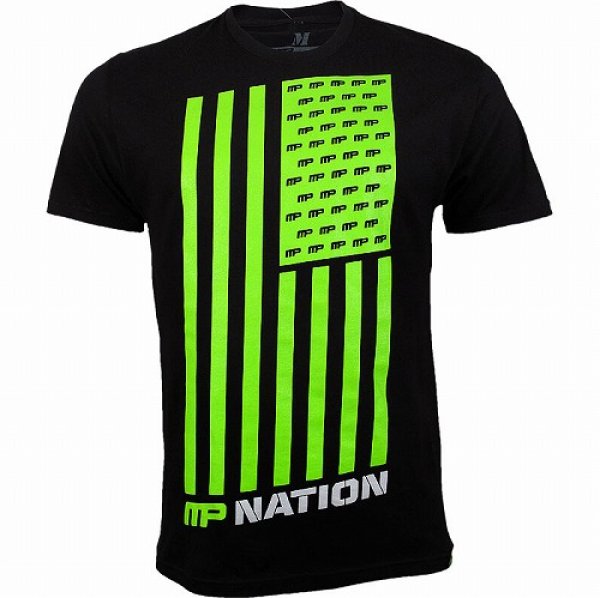 画像1: Muscle Pharm　Tシャツ Nation 黒 (1)