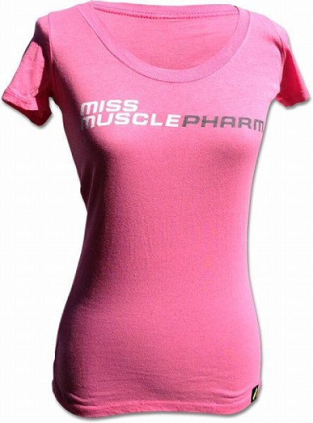 画像1: Muscle Pharm　レディースTシャツ Scoop　ピンク (1)