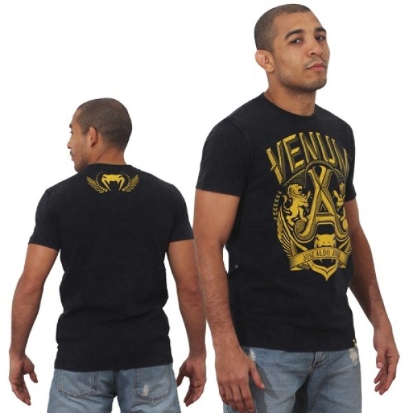 画像1: VENUM Tシャツ ジョゼ・アルド　Lion　黒/黄 (1)