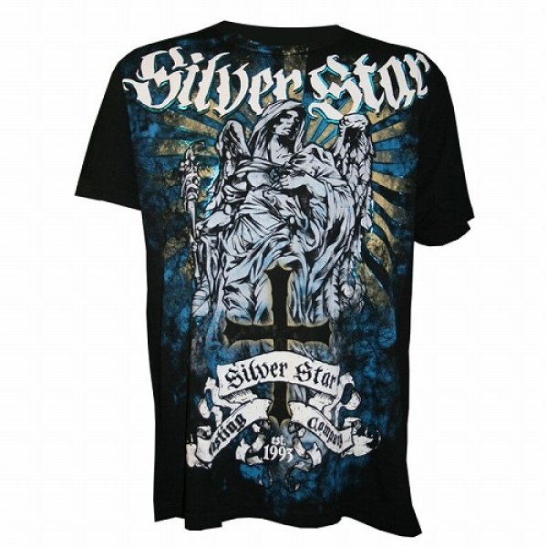 画像1: Silver Star　Tシャツ Fallen Angel　黒 (1)