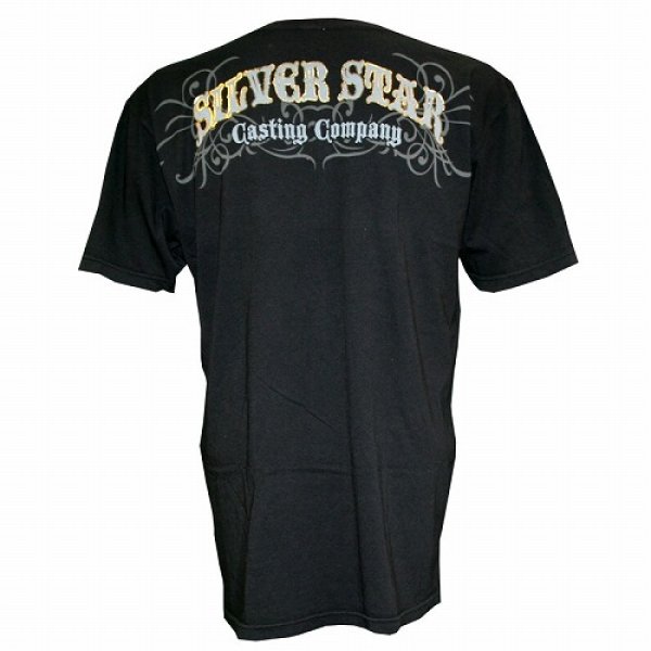 画像2: Silver Star Tシャツ Destroy 黒 (2)