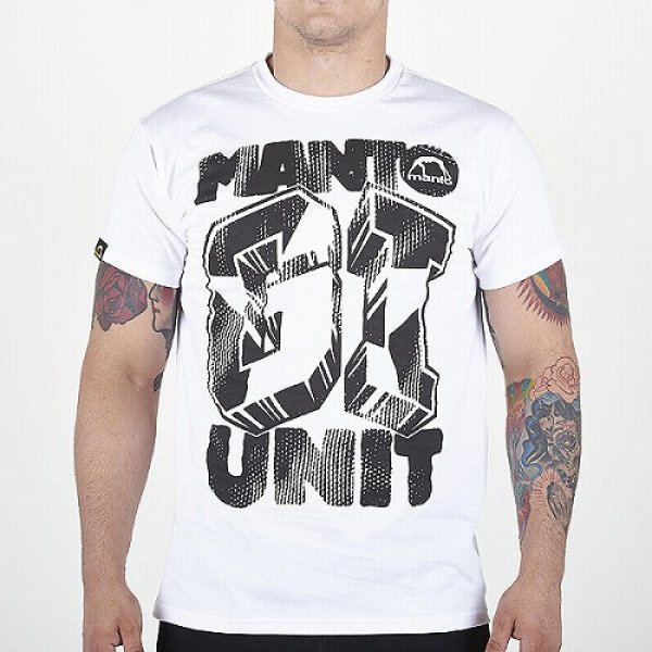 画像1: MANTO　Tシャツ　GI UNIT　白 (1)