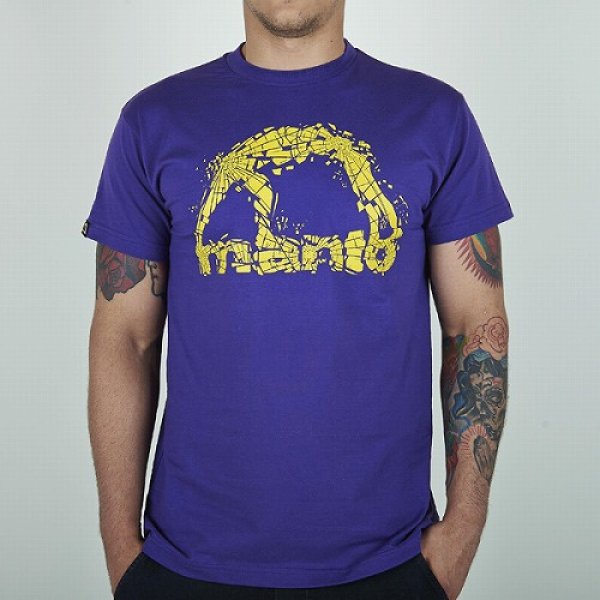 画像1: MANTO　Tシャツ　EXPLOSIVE　紫 (1)