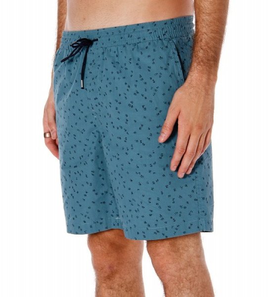 画像4: RVCA ウォークショーツ Shells 青 (4)