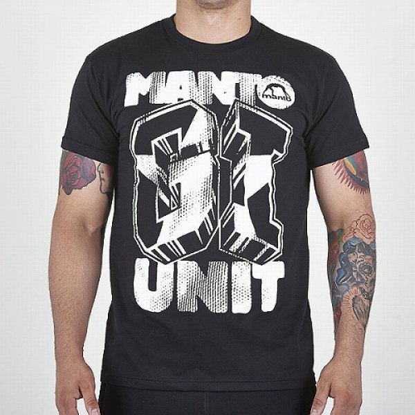 画像1: MANTO　Tシャツ　GI UNIT　黒 (1)
