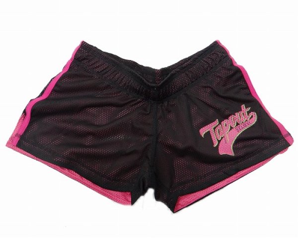 画像2: TAPOUT レディースメッシュショーツ Star 黒 (2)