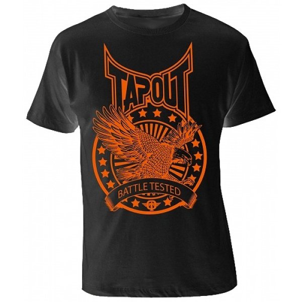 画像1: TAPOUT　Tシャツ　Battle　黒 (1)