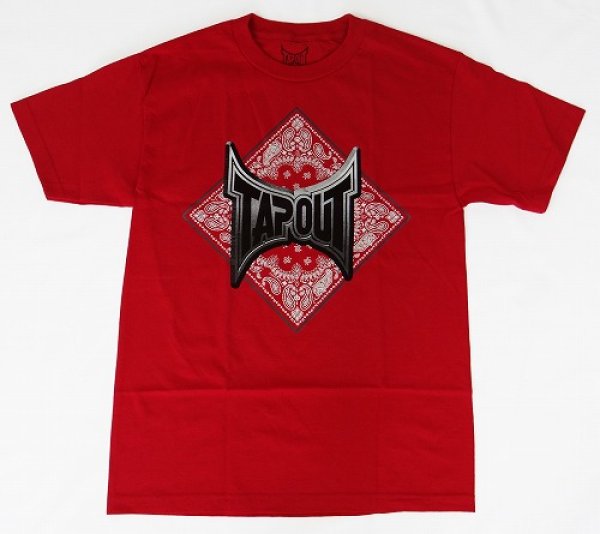 画像1: TAPOUT　Tシャツ　Bandana　赤 (1)