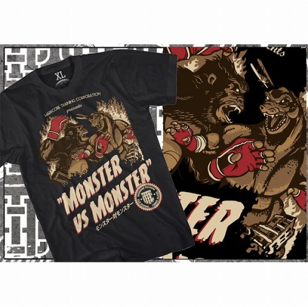 画像3: HCT Tシャツ Monster vs Monster 黒 (3)