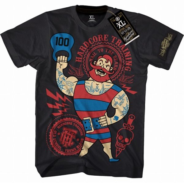 画像2: HCT Tシャツ Beard 黒 (2)