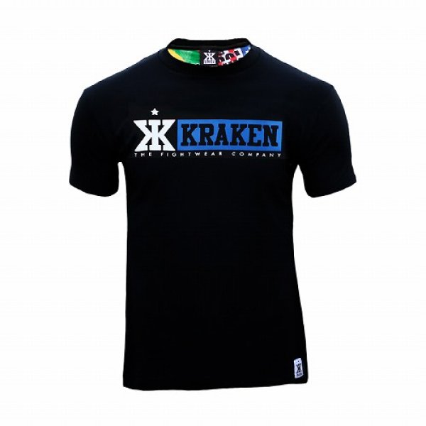 画像1: Kraken Wear　Tシャツ　X4U 　黒/青 (1)