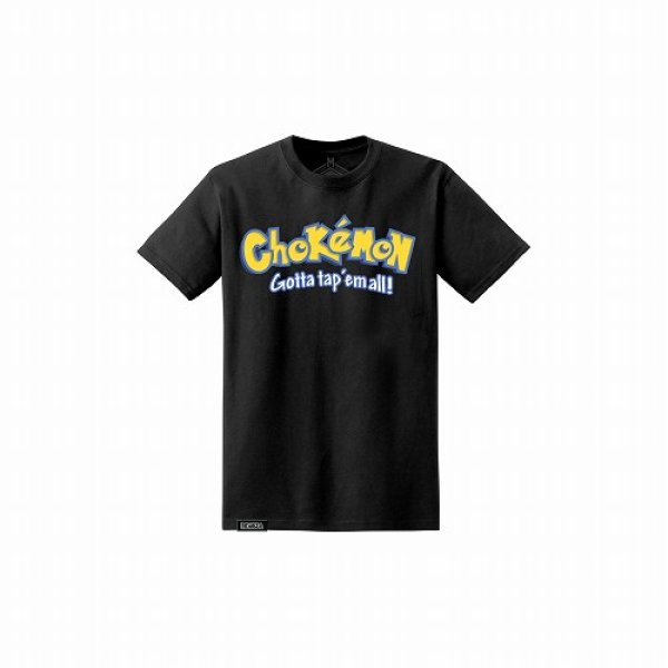 画像1: Newaza Apparel Tシャツ Chokemon　黒 (1)