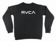 画像1: RVCA トレーナー　BIG RVCA　黒 (1)
