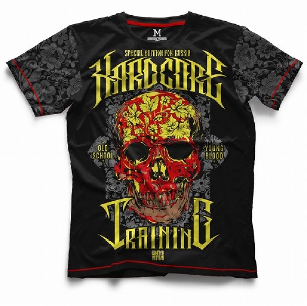 画像1: HCT　Tシャツ　Premium Skull fork　黒 (1)