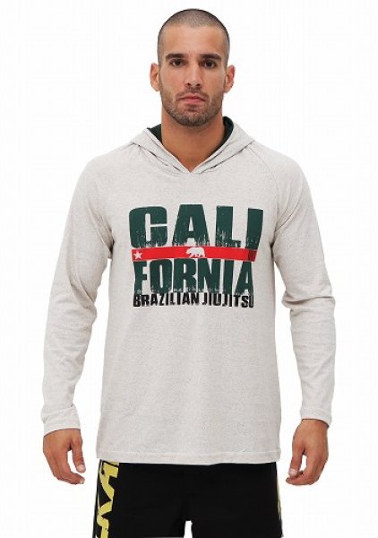 画像1:    VULKAN　フード付ロングTシャツ　CALI　ベージュ (1)