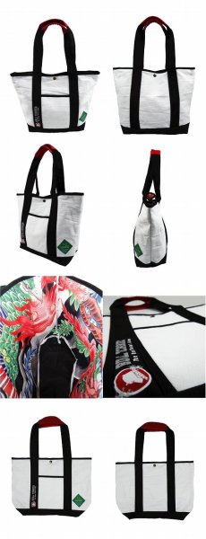 BULL TERRIER GIトートバッグ HOUOU 白