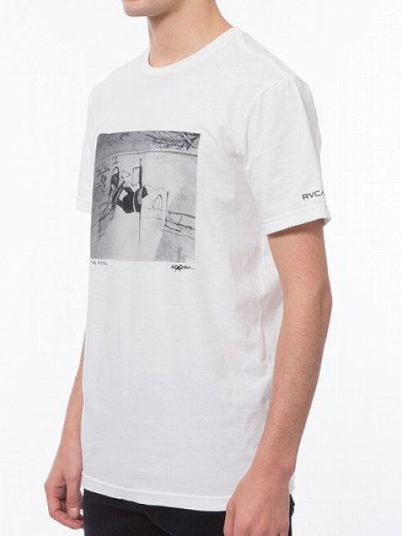 画像2: 【B品】RVCA Tシャツ ASTRODECK 白 (2)