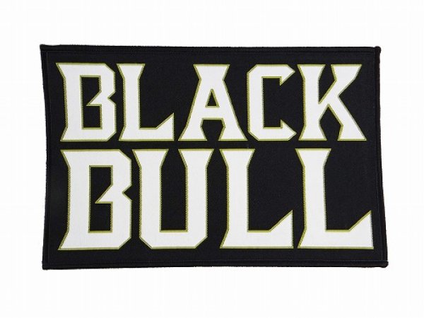 画像1: BLACK BULL 刺繍パッチ ロゴ　黒 (1)