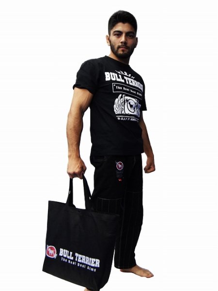画像4: BULL TERRIER エコバッグ 黒 (4)