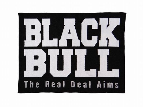 画像1: BLACK BULL 刺繍パッチ ロゴ S 黒 (1)