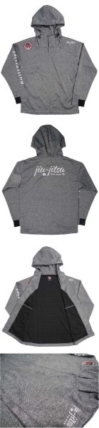 画像4: BULL TERRIER フードジップジャケット Jiu Jitsu シルバー (4)