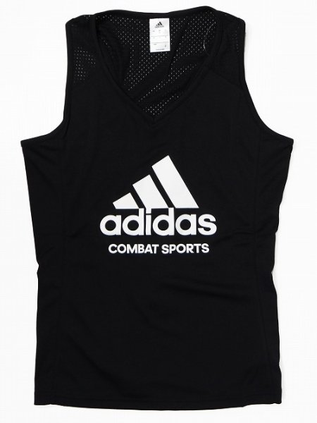 画像1: Adidas Combat Sports　レディースタンクトップ　黒 (1)