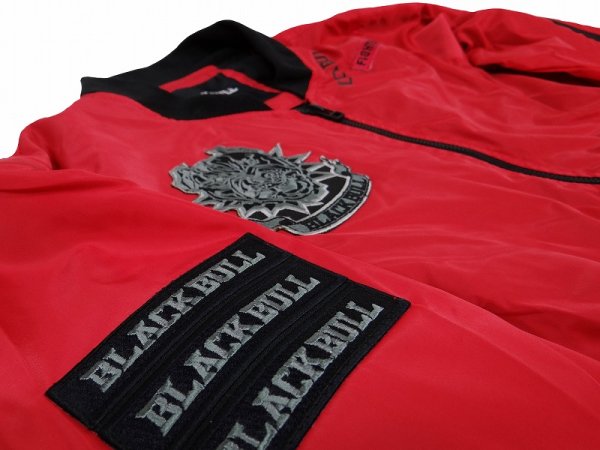 画像5: BLACKBULL ライトジャケット ミリタリー 赤 (5)