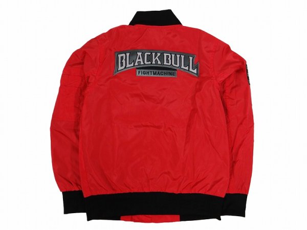 画像3: BLACKBULL ライトジャケット ミリタリー 赤 (3)