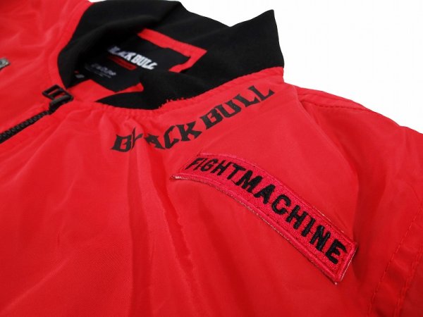 画像6: BLACKBULL ライトジャケット ミリタリー 赤 (6)