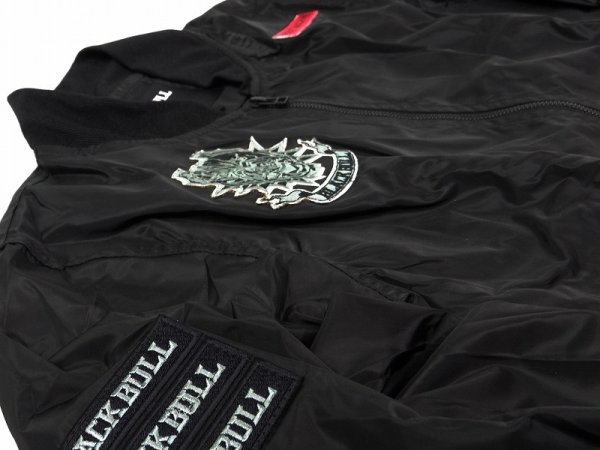 画像5: BLACKBULL ライトジャケット ミリタリー 黒 (5)