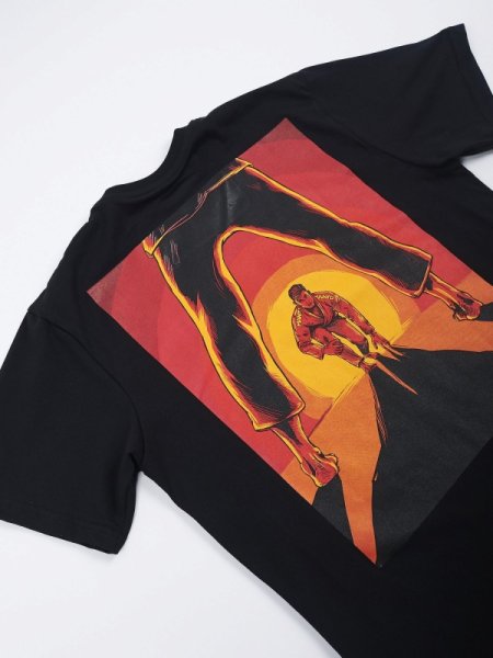 画像5: MANTO Tシャツ SUNSET 黒 (5)