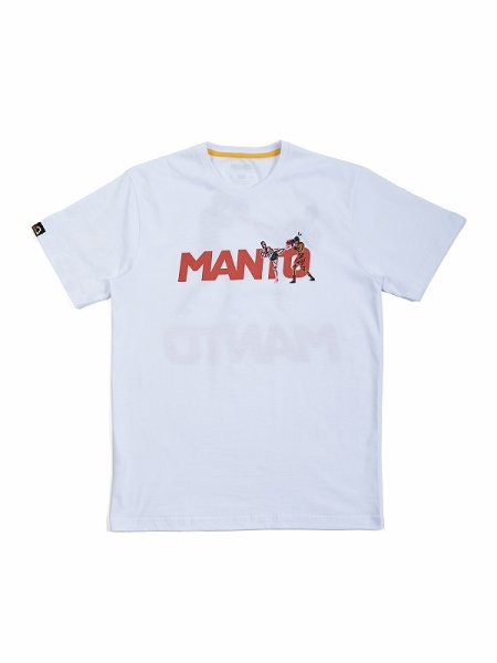 画像1: MANTO　Tシャツ　STRIKE GYM 2.0　白 (1)