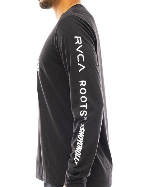 画像4: RVCA ロングスリーブTシャツ RUOTOLO STACK 黒 (4)