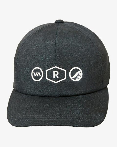 画像1: 商品名：RVCA キャップ RUOTOLO VENT CAP II 黒 (1)