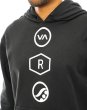 画像4: RVCA　フードパーカー　RUOTOLO STACK HOODIE　黒 (4)